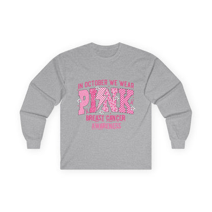Breast Cancer Awareness Long Sleeve Tee