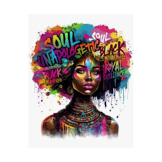 Unapologetic Afro Soul Satin Poster (210gsm)