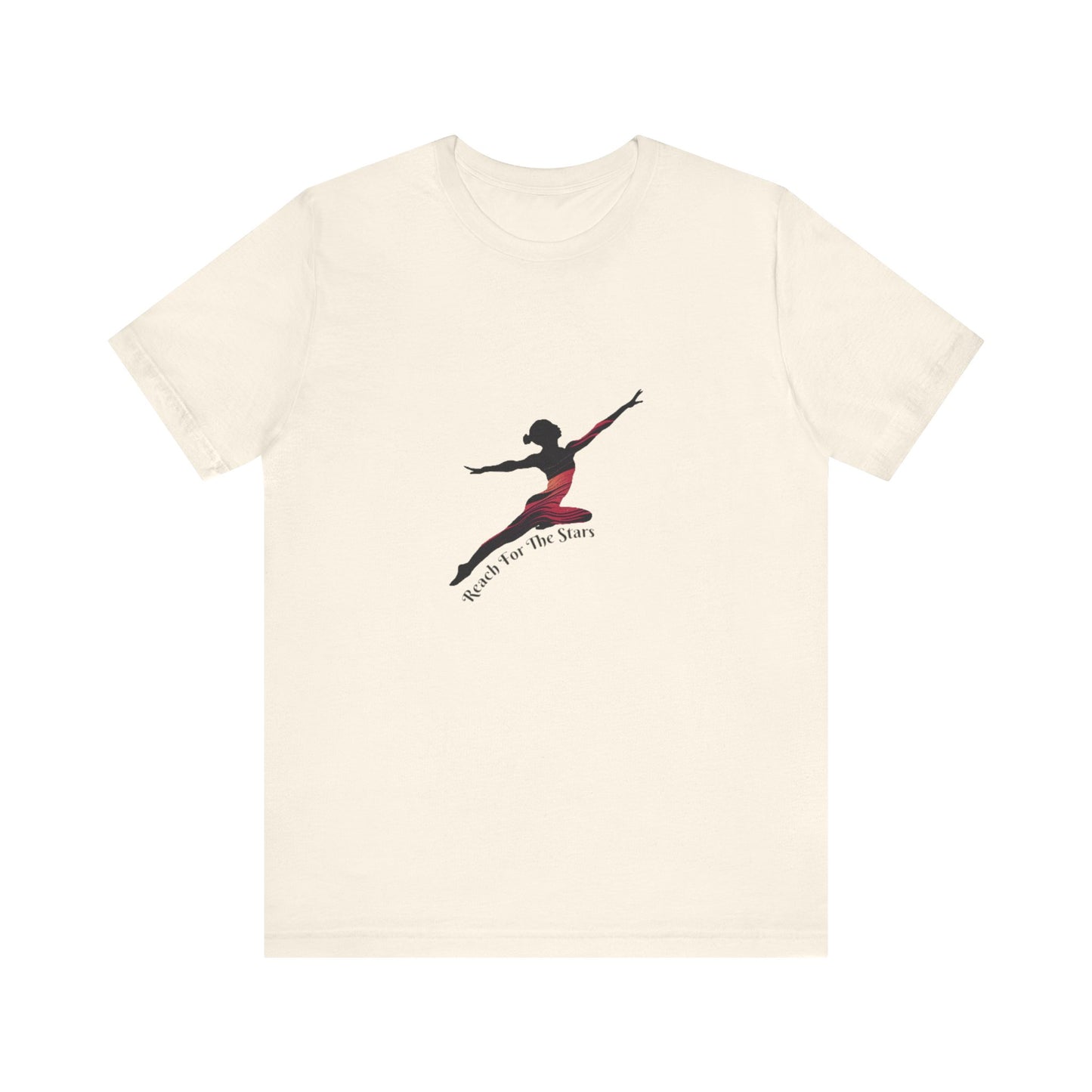 Ballet Dancer Silhouette Tee — "Reach for the Stars" Dance Shirt