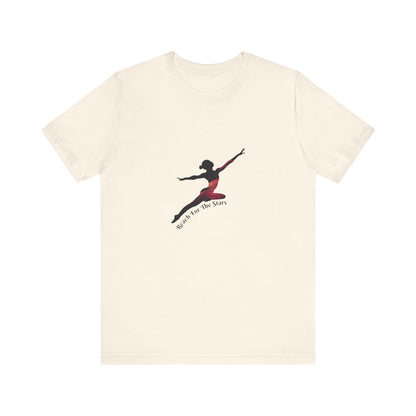 Ballet Dancer Silhouette Tee — "Reach for the Stars" Dance Shirt