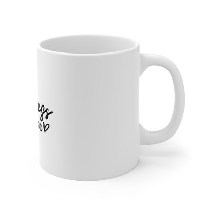 Happiness Is A Mood 11oz Ceramic Mug — Inspirational Coffee Cup
