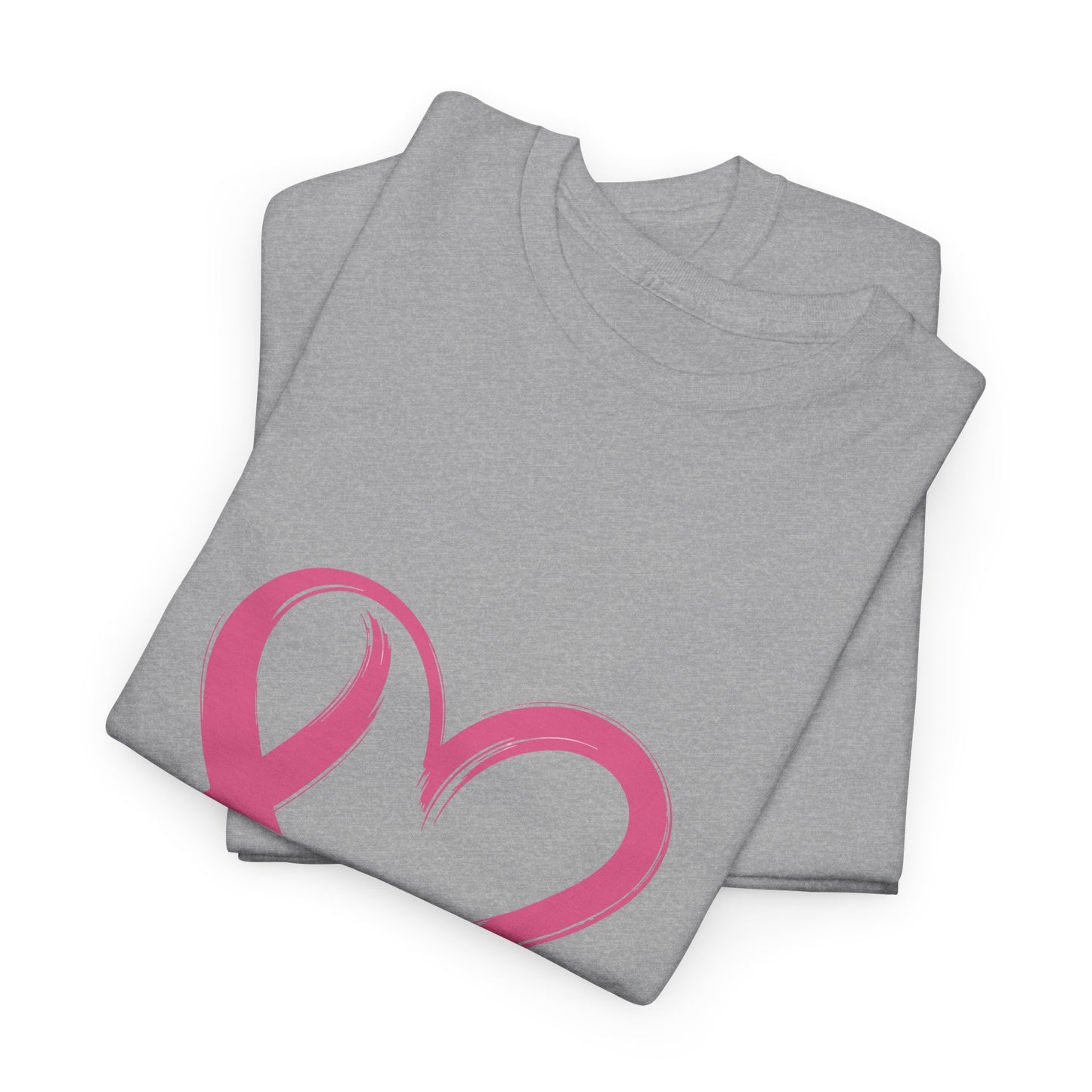 Pink Ribbon Heart Tee
