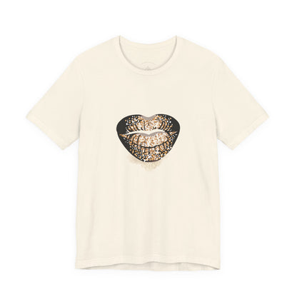 Black and Gold Lips Tee