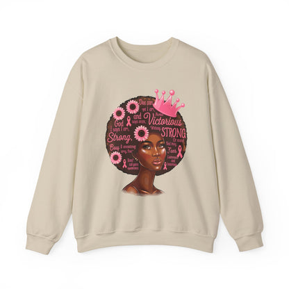 Breast Cancer Awareness Afro Queen Sweatshirt