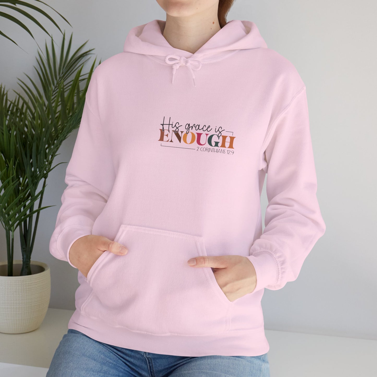 Christian Faith Unisex Hoodie - Your Grace Is Enough Design