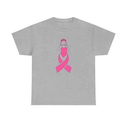 Breast Cancer Awareness Ribbon T‑Shirt — Pink Ribbon Hope Tee