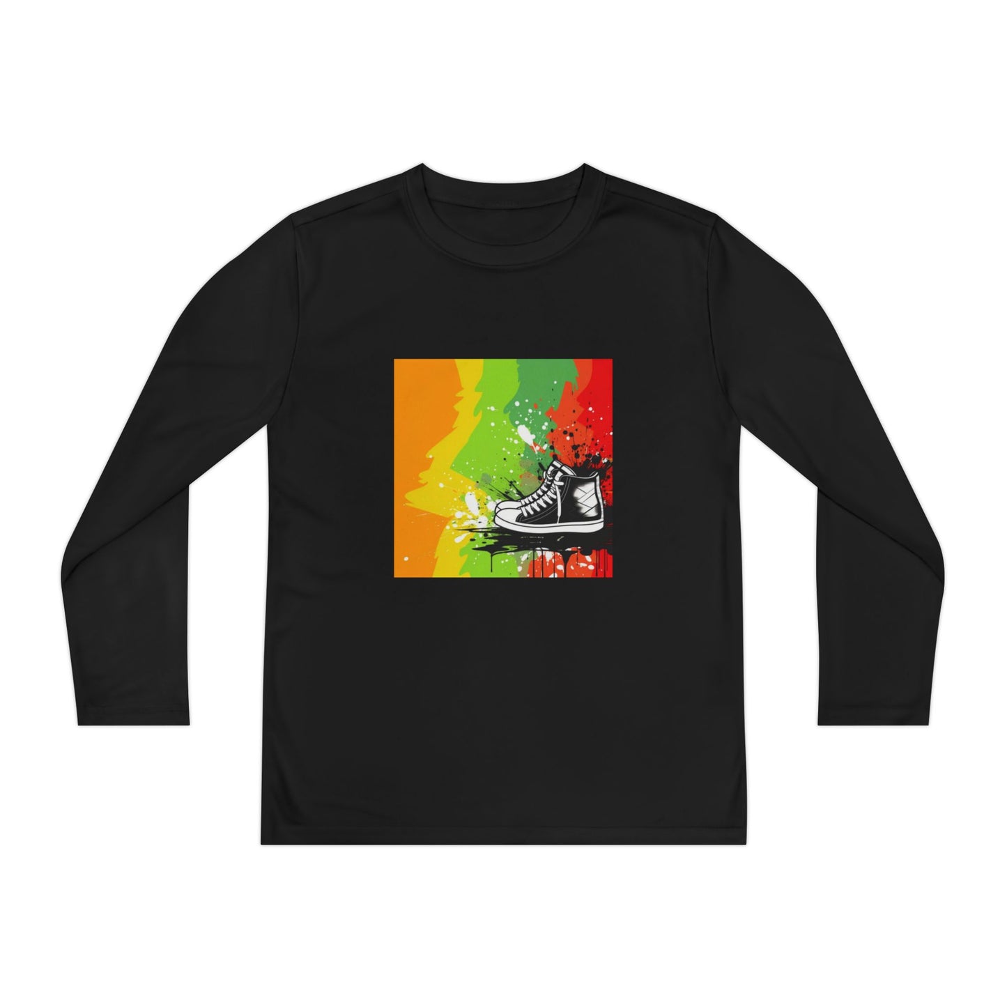 Youth Basketball Sneakers Long Sleeve Tee
