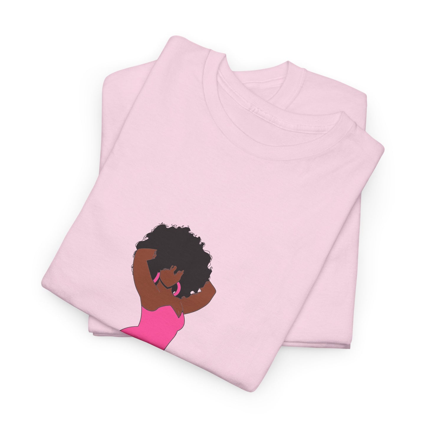 Black Girl Power Breast Cancer Awareness T-Shirt