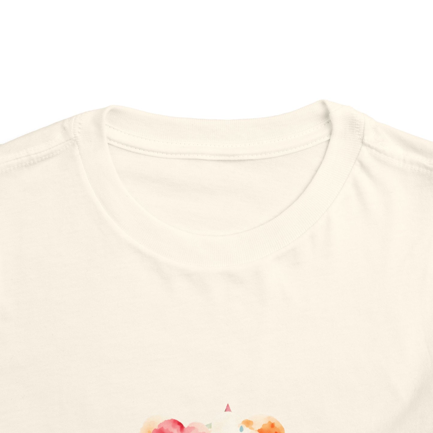 Watercolor Smiling Clouds Toddler Tee — Cute Kids Short Sleeve Shirt