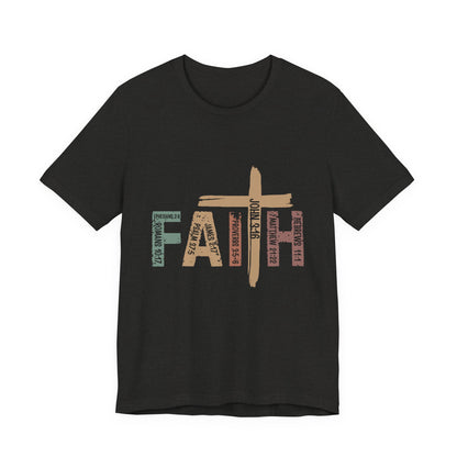 Faith Cross T‑Shirt — Rustic Christian Graphic Tee