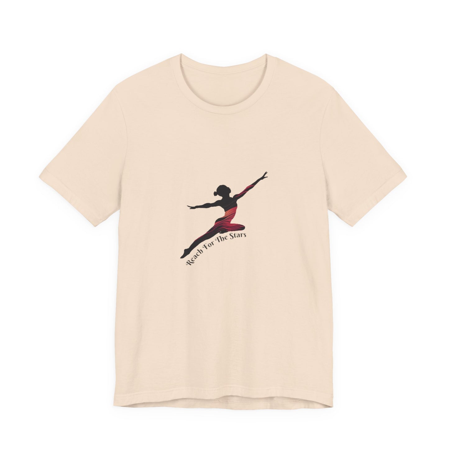 Ballet Dancer Silhouette Tee — "Reach for the Stars" Dance Shirt