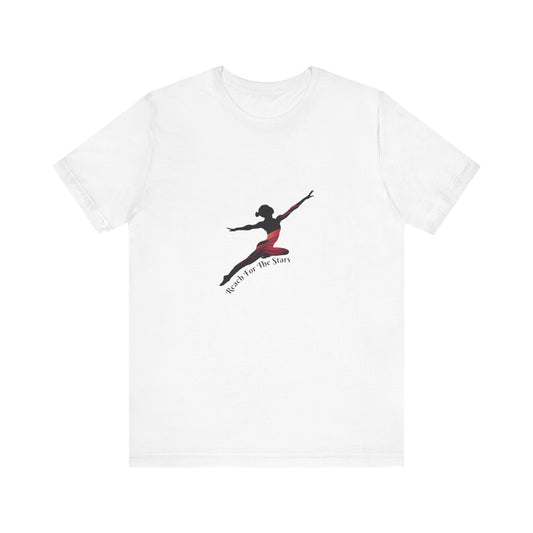 Ballet Dancer Silhouette Tee — "Reach for the Stars" Dance Shirt