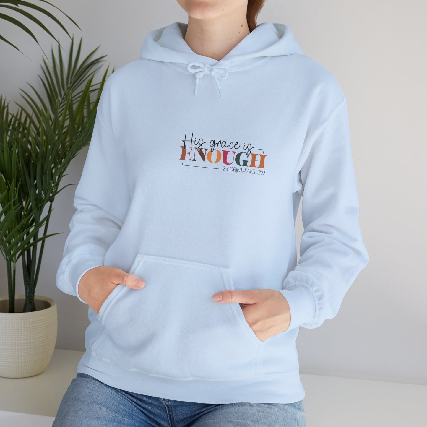Christian Faith Unisex Hoodie - Your Grace Is Enough Design