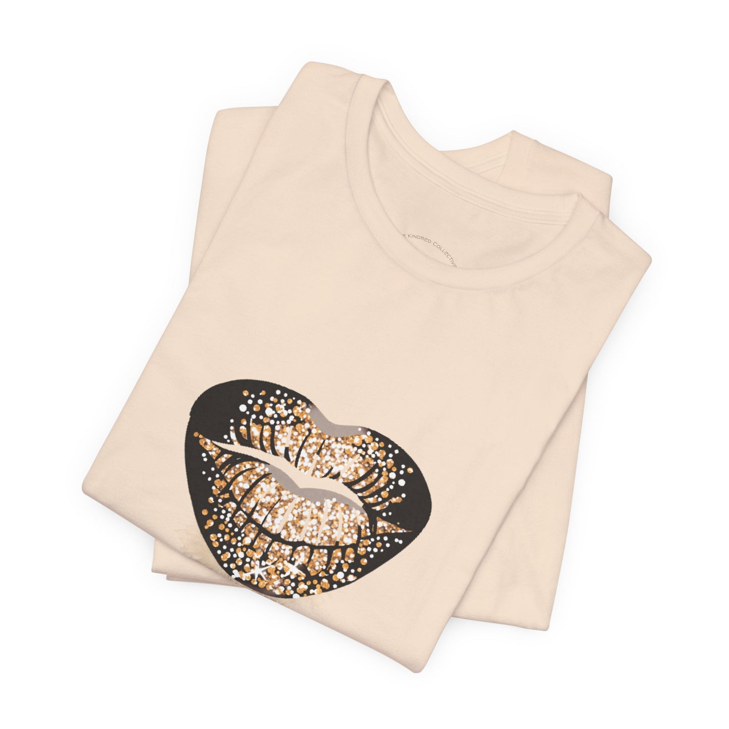 Black and Gold Lips Tee