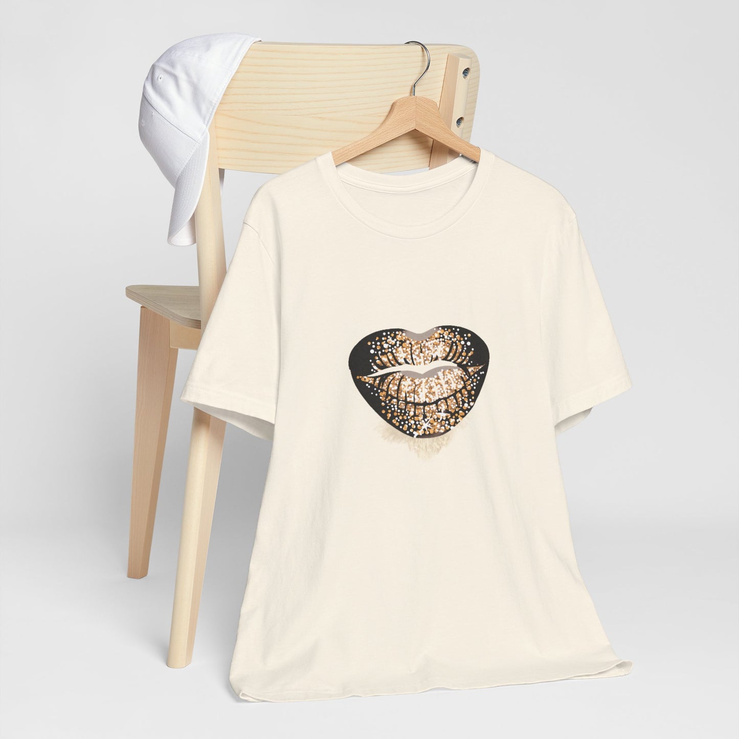 Black and Gold Lips Tee