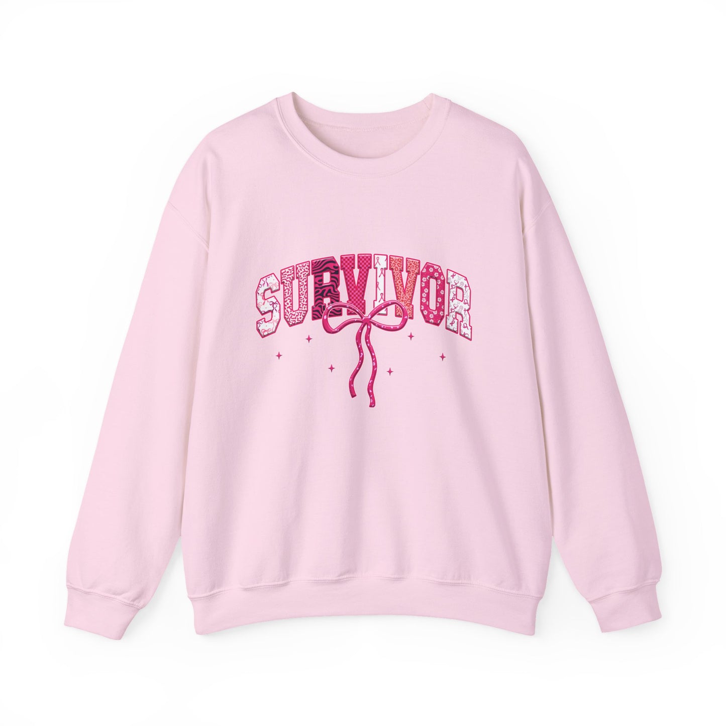 Survivor Pink Ribbon Crewneck Sweatshirt - Support & Empower