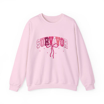 Survivor Pink Ribbon Crewneck Sweatshirt - Support & Empower