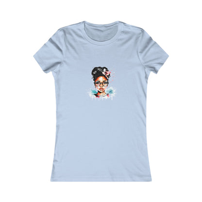 Graphic Tee — Watercolor Afro Girl Portrait Shirt