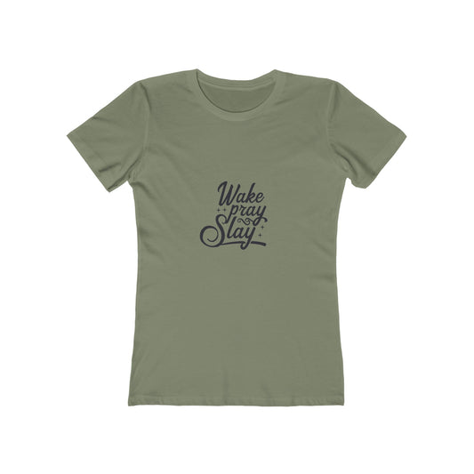 Wake Pray Slay Boyfriend Tee