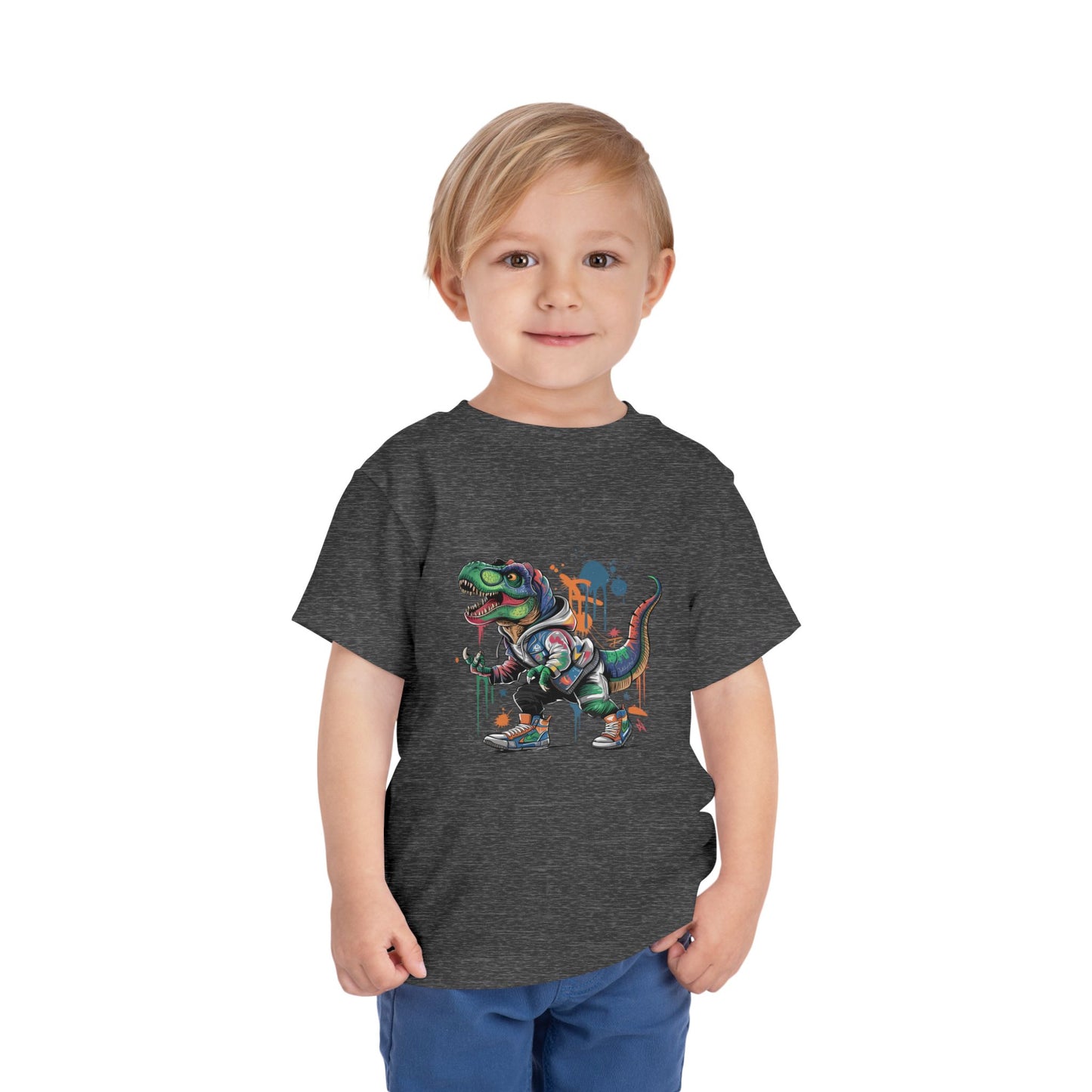 Toddler Tee — Colorful Graffiti T-Rex Dinosaur Shirt for Kids