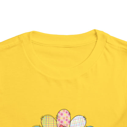 Personalized Toddler Tee — Cute Patchwork Turkey