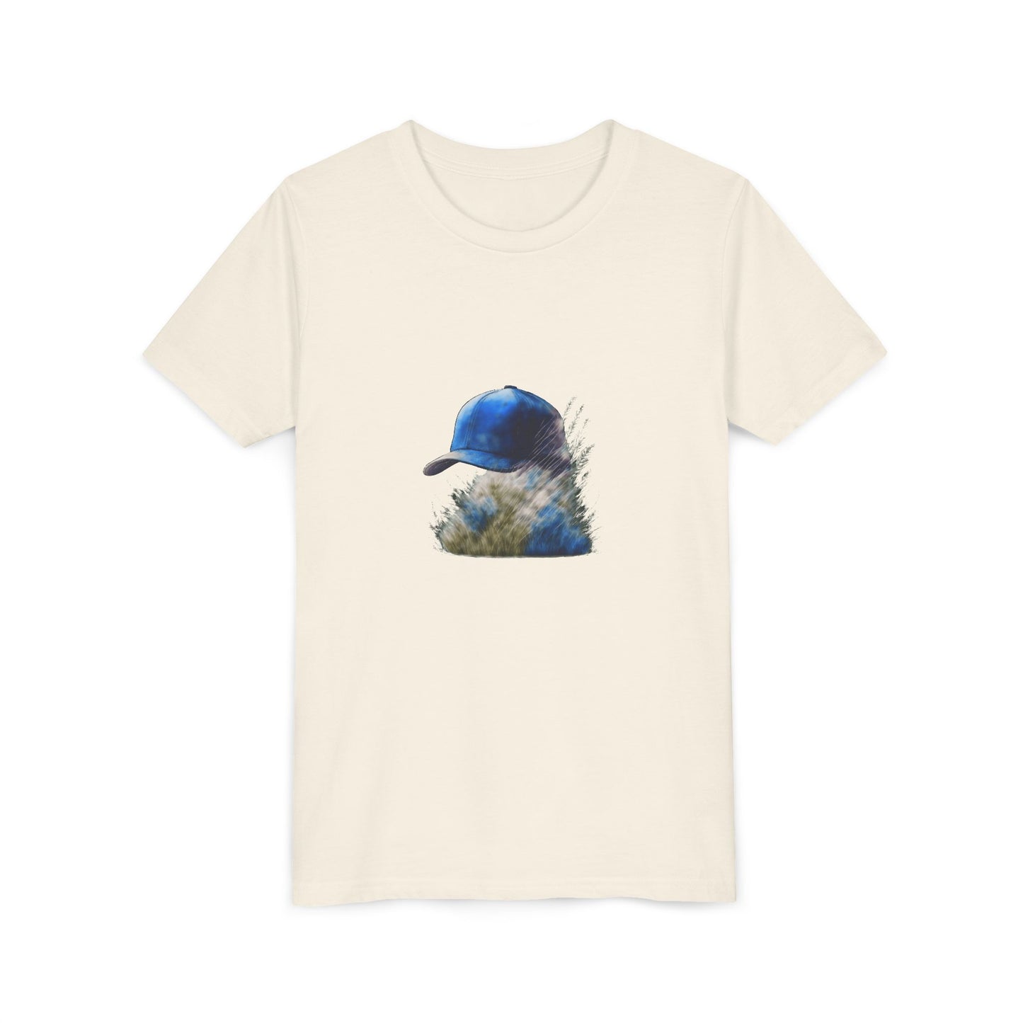 Youth Tee — Blue Cap Silhouette Kids Shirt