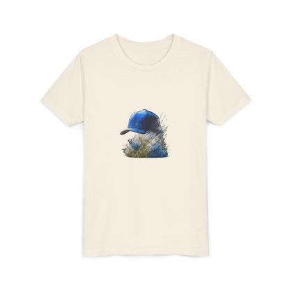 Youth Tee — Blue Cap Silhouette Kids Shirt