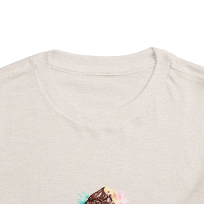 Toddler Tee — Watercolor Ice Cream Cone Kids Shirt
