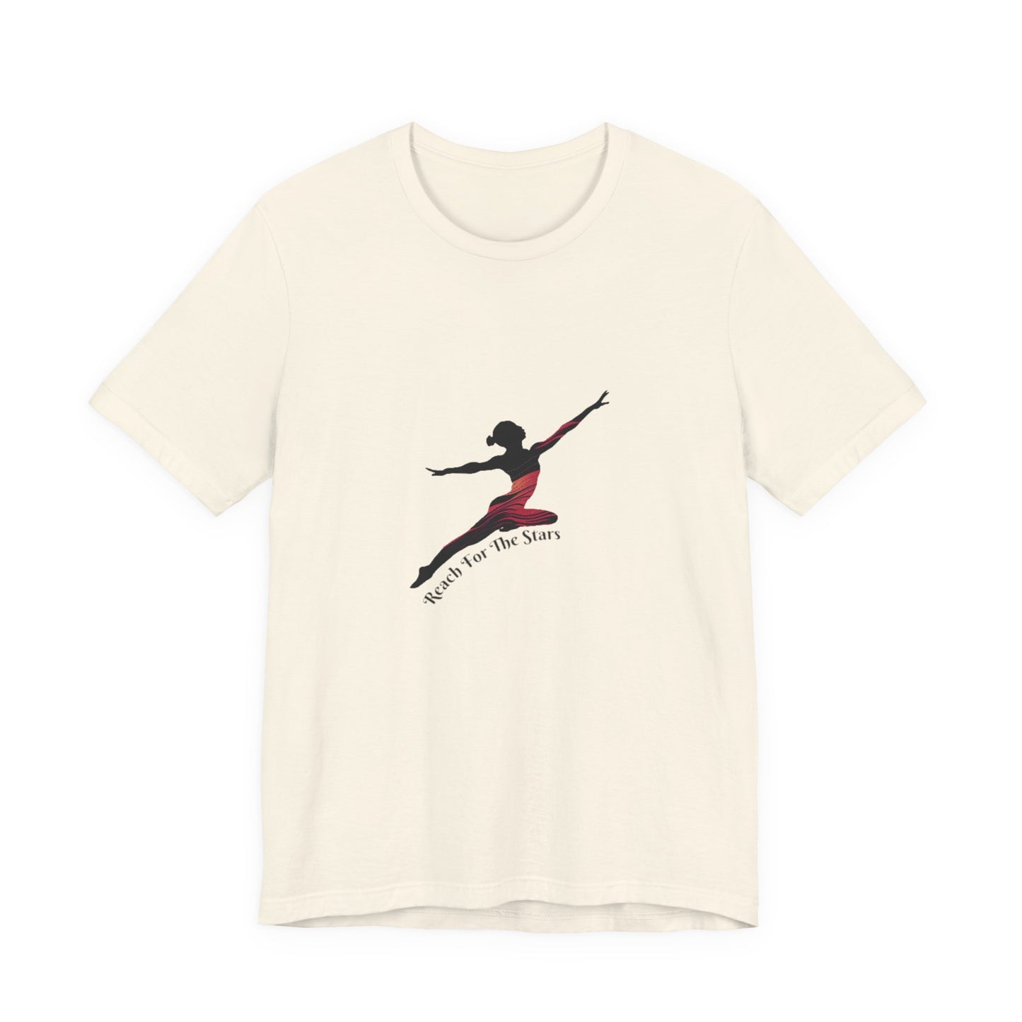 Ballet Dancer Silhouette Tee — "Reach for the Stars" Dance Shirt