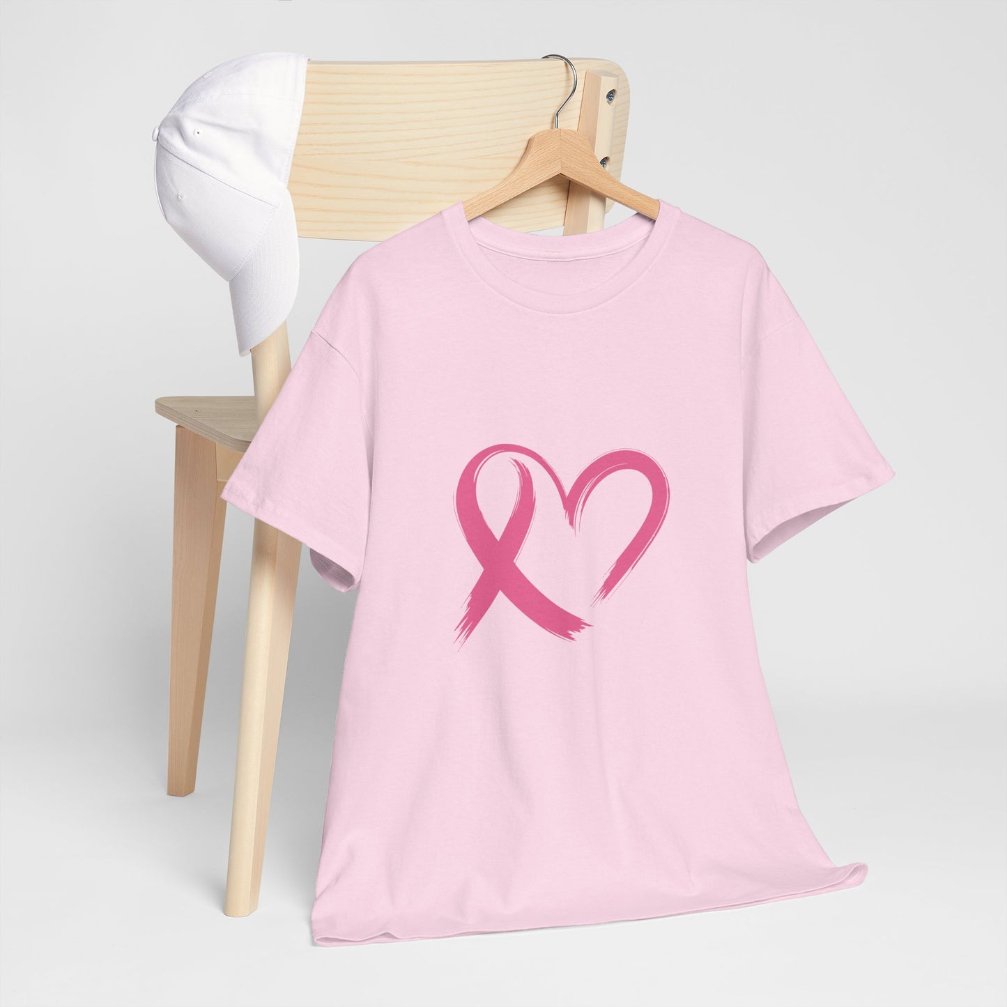 Pink Ribbon Heart Tee