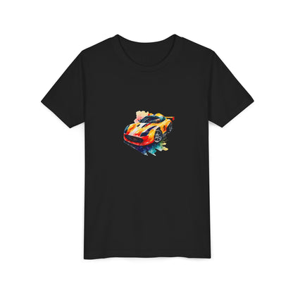 Youth Race Car T-Shirt – Colorful Sports Car Graphic Tee