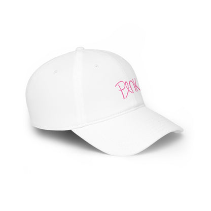 Pink Script Low Profile Baseball Cap — Casual Feminine Hat