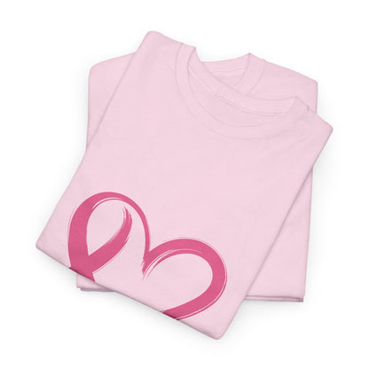Pink Ribbon Heart Tee