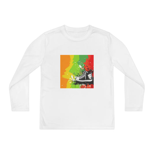Youth Basketball Sneakers Long Sleeve Tee