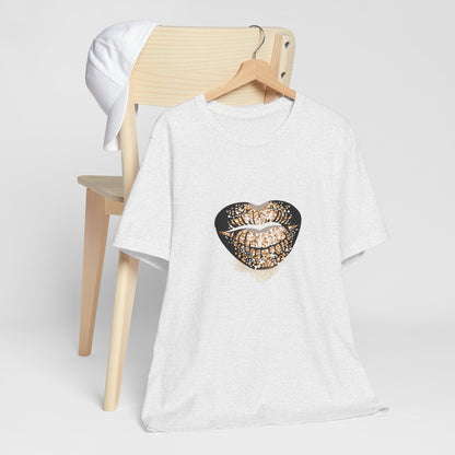 Black and Gold Lips Tee