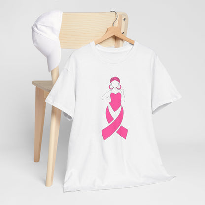 Breast Cancer Awareness Ribbon T‑Shirt — Pink Ribbon Hope Tee